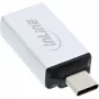 InLine USB 3.2 Gen.2 adaptér, USB-C konektor samec na USB-A konektor samica, strieborný