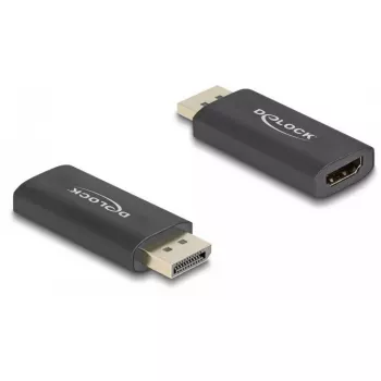 DELOCK aktívny DisplayPort 1.4 na HDMI adaptér 8K HDR čierny