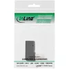 InLine DisplayPort adaptér, DisplayPort konektor samec / samica zahnutý nadol