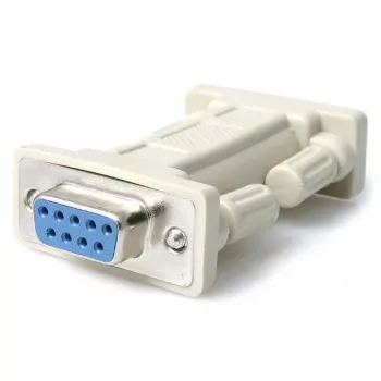 StarTech.com DB9 RS232 sériový nulový modem adaptér - F/F, DB-9, DB-9, biely
