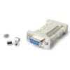 StarTech.com DB9 RS232 sériový nulový modem adaptér - F/F, DB-9, DB-9, biely
