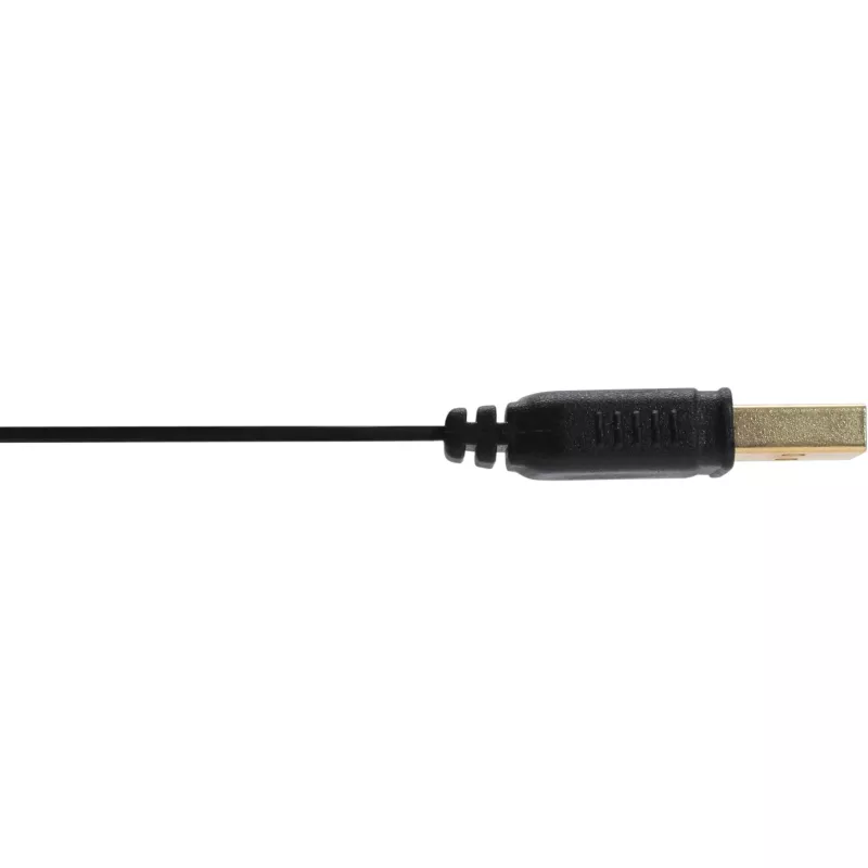 InLine Micro-USB-2.0 plochý kábel USB A / Micro-B, čierny / zlatý, 0,5 m