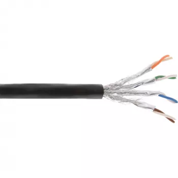 InLine vonkajší inštalačný kábel S/FTP PiMF Cat.7a AWG 23 meď 1200 MHz PE, 100m