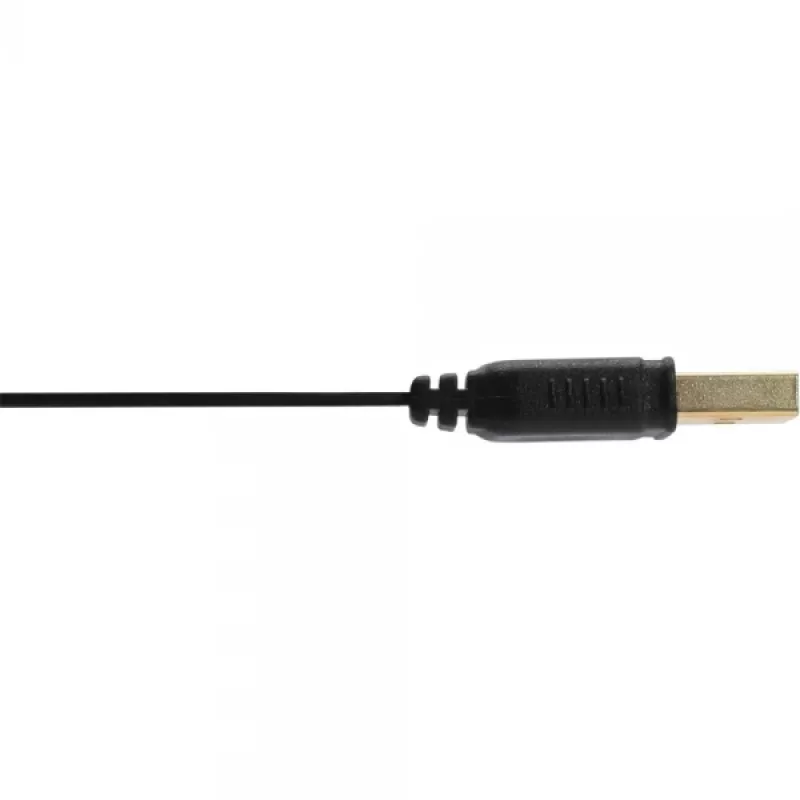 InLine USB 2.0 plochý kábel USB Type-A konektor samec / Mini-B konektor samec 5-polový čierny/zlatý 5m