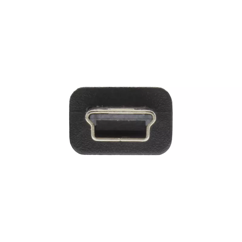 InLine USB 2.0 Mini kábel, USB Type-A konektor samec / Mini B konektor samec, 5-polový, čierny, 0,5 m