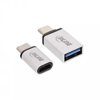 USB-C adaptér sada InLine 35809 USB-C M na Micro-USB F USB3.0 A F
