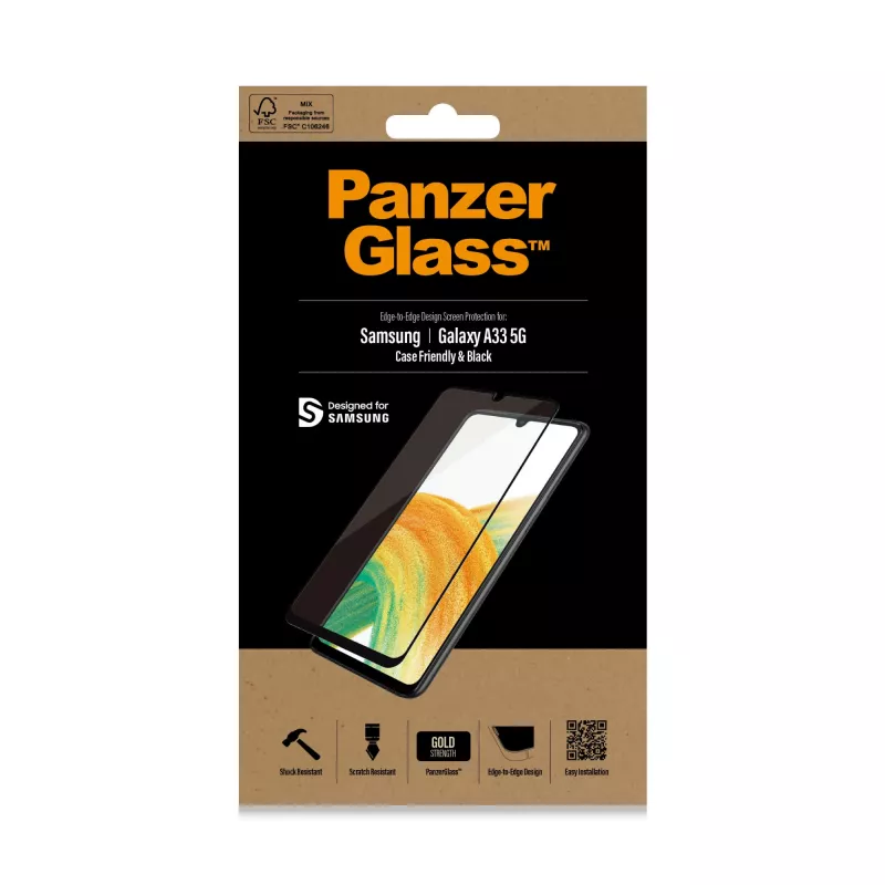 Ochranné sklo displeja PanzerGlass Samsung Galaxy A33 5G odolné proti poškriabaniu a nárazom