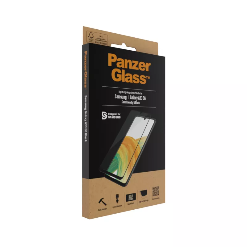 Ochranné sklo displeja PanzerGlass Samsung Galaxy A33 5G odolné proti poškriabaniu a nárazom
