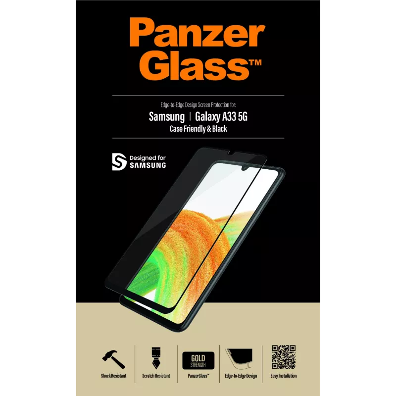 Ochranné sklo displeja PanzerGlass Samsung Galaxy A33 5G odolné proti poškriabaniu a nárazom