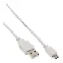 InLine Micro-USB 2.0 kábel USB Type-A konektor samec / Micro-B konektor samec, biely, 2 m