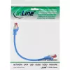 InLine patch kábel S/FTP PiMF Cat.6 250 MHz medený bezhalogénový modrý 0,25 m