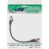 InLine patch kábel S/FTP PiMF Cat.6 250MHz medený bezhalogénový čierny 0,25 m