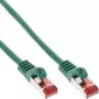 InLine patch kábel S/FTP PiMF Cat.6 250MHz medený bezhalogénový zelený 0,3 m