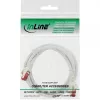 InLine patch kábel S/FTP PiMF Cat.6 250 MHz medený bezhalogénový biely 1 m