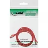 InLine Patchkabel S/FTP PiMF Cat.6 250MHz meď halogenfrei červená 1m