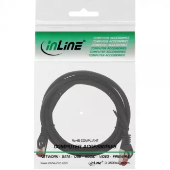 InLine Patchkabel S/FTP PiMF Cat.6 250MHz meď halogenfrei čierna 1,5m
