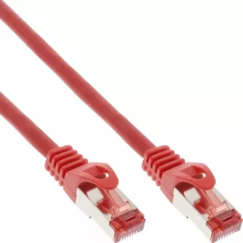 Patchkabel Intos Cat6 S/FTP PiMF 250MHz RJ-45 na RJ-45, meď halogenfrei, 1,5 m, červená