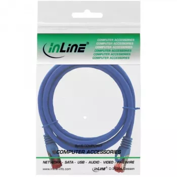 InLine Patch kábel S/FTP PiMF Cat.6 250MHz medený bezhalogénový modrý 1,5m