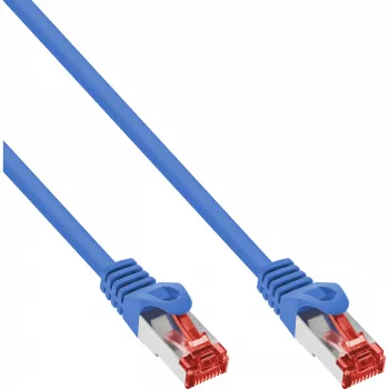 InLine Patch kábel S/FTP PiMF Cat.6 250MHz medený bezhalogénový modrý 5m