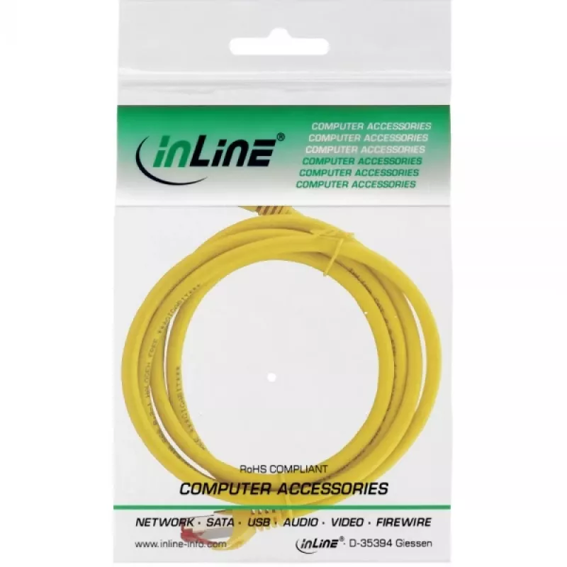 InLine Patch kábel S/FTP PiMF Cat.6 250MHz medený bezhalogénový žltý 3m