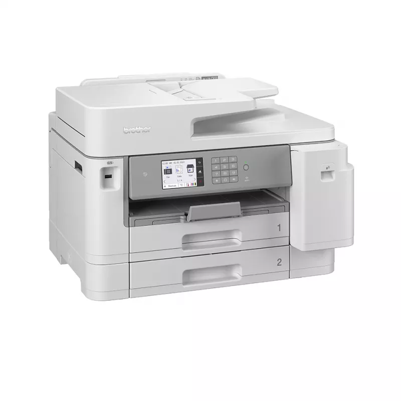 Farebná atramentová multifunkčná tlačiareň Brother MFC-J5955DW, A3, 1200 x 4800 DPI, 30 str./min, Wi-Fi, biela