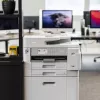 Farebná atramentová multifunkčná tlačiareň Brother MFC-J5955DW, A3, 1200 x 4800 DPI, 30 str./min, Wi-Fi, biela