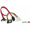 InLine HDD/SSD montážny rámik SET s SATA a napájacím káblom, zahnutý, vrátane skrutiek
