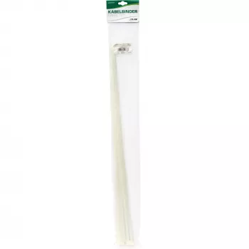 Káblová pásek InLine 900 mm × 12 mm, pevnosť v ťahu 1118 N, biela, balenie 10 ks