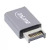 InLine USB 3.2 adaptér, interný USB-E front panel konektor samec na USB-C konektor samica