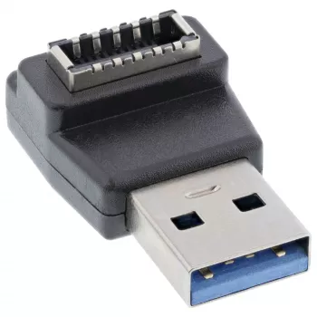 InLine USB 3.2 adaptér, USB-A konektor samec na interný USB-E front panel konektor samica