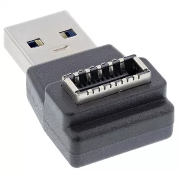 InLine USB 3.2 adaptér, USB-A konektor samec na interný USB-E front panel konektor samica