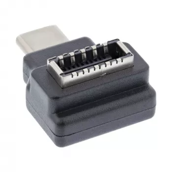 InLine USB 3.2 adaptér, USB-C konektor samec na interný USB-E front panel konektor samica