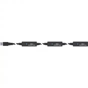InLine USB 3.2 Gen.1 aktívne predlžovacie, USB-A konektor samec na USB-C konektor samica, 10 m