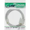 InLine HDMI na DVI kábel konektor samec / 18+1 konektor samec biely zlatý 5m