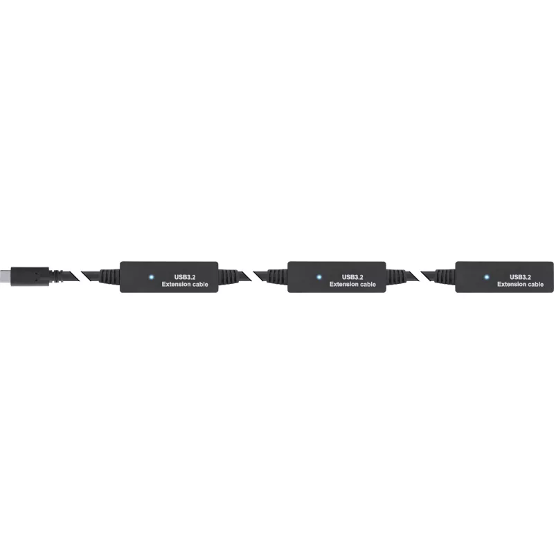 InLine USB 3.2 Gen.1 aktívne predlžovacie, USB-C konektor samec na USB-C konektor samica, 15 m