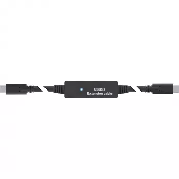 InLine USB 3.2 Gen.1 aktívny kábel, USB-C konektor samec na USB-C konektor samec, 5m