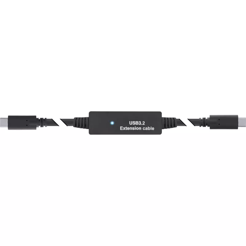 InLine USB 3.2 Gen.1 aktívny kábel, USB-C konektor samec na USB-C konektor samec, 5m