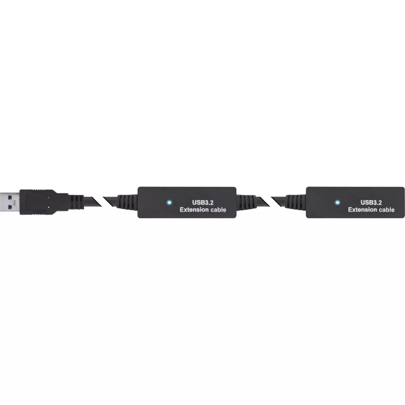 InLine USB 3.2 Gen.1 aktívne predlžovacie, USB-A konektor samec na USB-C konektor samica, 15m