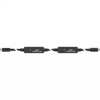 InLine USB 3.2 Gen.1 aktívny kábel, USB-C konektor samec na USB-C konektor samec, 15m