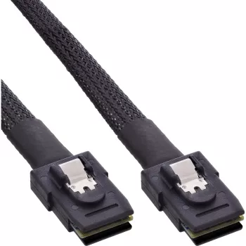 InLine SAS kábel interný Mini-SAS SFF-8087 na Mini-SAS SFF-8087, so sideband, 0,75 m