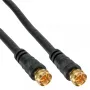 SAT kábel Premium InLine 69315P 15m 2-násobne tienený 2x F konektor samec čierny