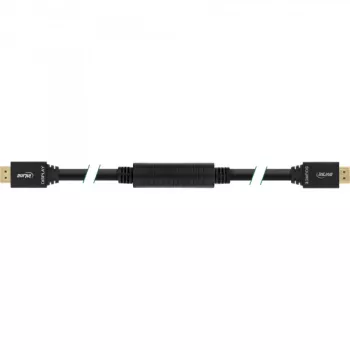 InLine , aktívny High Speed HDMI kábel s Ethernet, M/M, čierny, pozlátené kontakty, 30 m