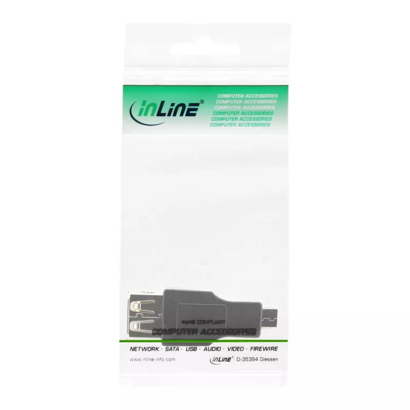 InLine Micro USB OTG adaptér Micro-B konektor samec na USB A konektor samica
