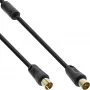 InLine anténny kábel 2-násobne tienený >85 dB čierny 1 m