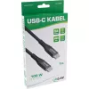 InLine USB 2.0 kábel, USB-C konektor samec/samec 100W rýchlonabíjací kábel, 2m