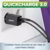 InLine USB napájací zdroj, nabíjačka, USB-A + USB Type-C, 33W, PD + QC