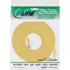 InLine plochý patch kábel, U/FTP, Cat.6A, žltý, 5 m