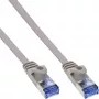 InLine plochý patch kábel, U/FTP, Cat.6A, sivý, 1 m