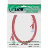 InLine plochý patch kábel, U/FTP, Cat.6A, červený, 3 m
