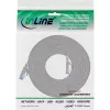 InLine plochý patch kábel, U/FTP, Cat.6A, sivý, 7 m